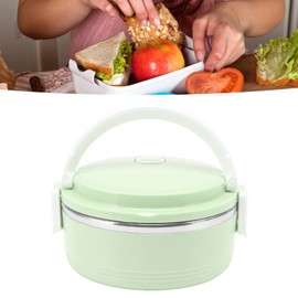 Gonetre Thermal Lunch Box Stainless Steel Single Layer Portable Insulated Box for Picnics, Travel, Work and School