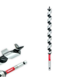 1-1/2"x 12" Auger Drill Bit for Wood, Hex Shank 3/8 Inch, Wood Boring Drill Bits, Ship Auger Long Drill Bit for Soft and Hard Wood, Plastic, Drywall Tree Stump and Composite Materials