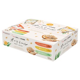 Asahimatsu Foods Oatmeal Assorted Pack, 3 Types x 4 Pieces