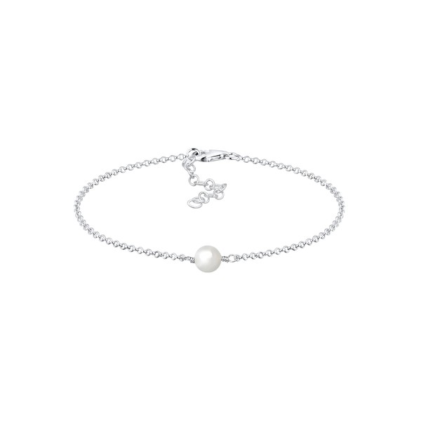 Elli Women's Elegant Bracelet with Shell Pearl in 925 Sterling