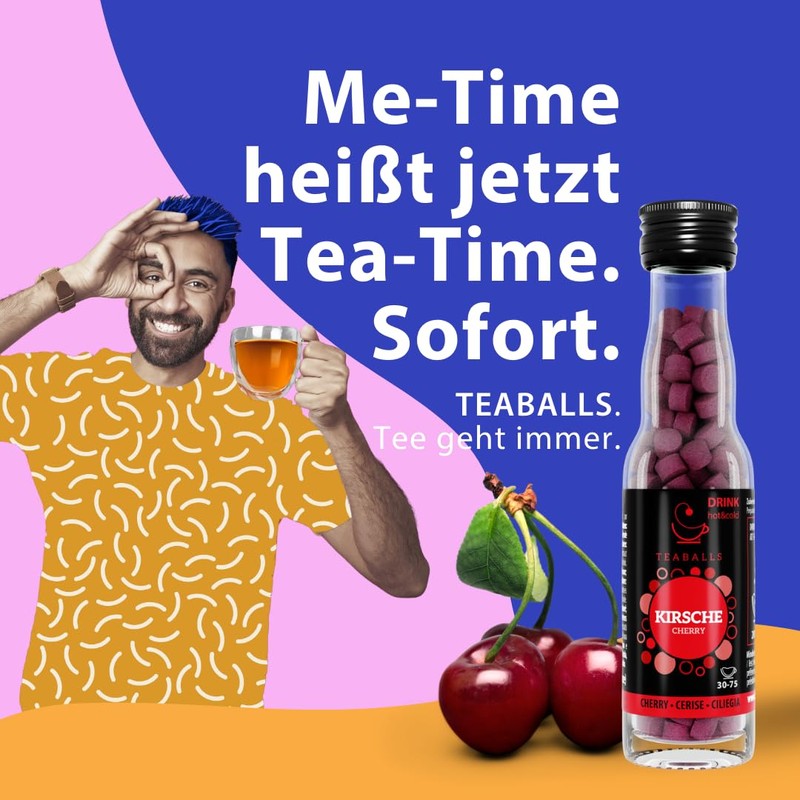 Teaballs Cherry for 75 cups of tea