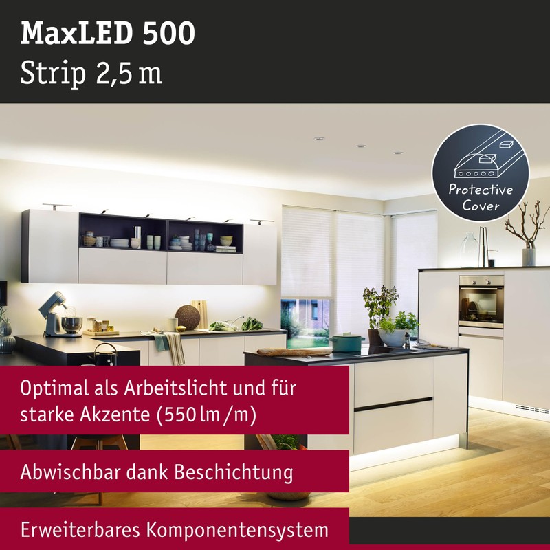 Paulmann MaxLED 500 Stripe 2.5m Warm white IP44 Prot