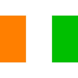 Ivory Coast Flag with Grommets 3ft x 5ft