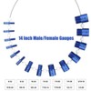 VOBOR Screw & Nut Thread Tester, 26 Pieces Internal/Male Thread