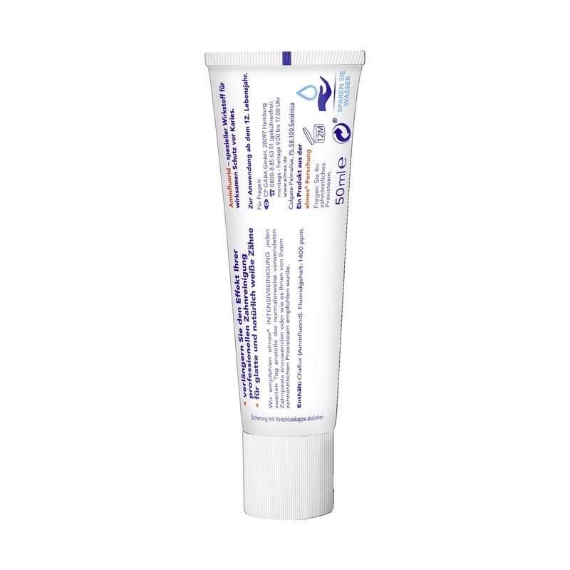 elmex INTENSIVREINIGUNG Zahnpasta, 6er Pack (6 x 50 ml)