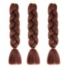Dark Brown Braiding Hair Extensions for Women 3 Packs 100g/Pack