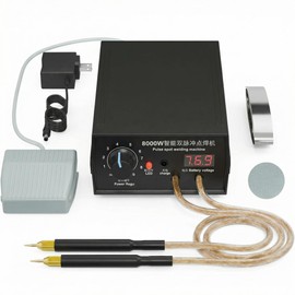 Portable 8000W Handheld Spot Welder - High Power Spot Welding Kit for 18650, 21700 Batteries. Complete with Welding Pen & Nickel Strips