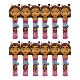 Pop Ups! Gabby's Dollhouse Lollipop Holder - 12 Lollipops with Cases - Individually Wrapped Candy Party Favors - Gabby's Dollhouse Candy - Bulk Set of 12