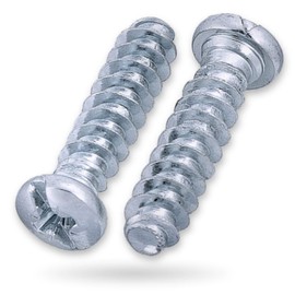 HEXATON Euro Screws with Round Head - 6.3 x 30 mm - Pack of 50 - Furniture Screws for Hinges Drawer Guides