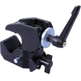 Super Strong Universal Metal Photography Camera Crab Shears Crab Clamp, Used for 5cm Round Tube Tripod Light Stand, 3cm Thick Square Tube Desk Bookcase Wooden Board Wood Plank, 5/8" 1/4" M5 Function