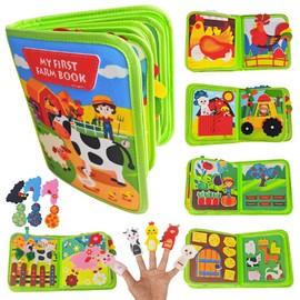 Busy Book for Toddlers 3-5, Learning Toys for 3 Year Old, Montessori Toddler Busy Board Ages 3, Sensory Toys for Kids with Autism, Preschool Learning Activities, Gift for 3 4 5 Year Old Girl Boy