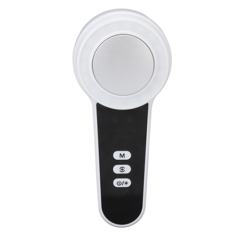 Hot Cold Facial Massager LED Light Heating Cooling Vibration Adjustable