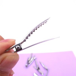 50 Packs Sturdy Alligator Hair Clips French Barrettes Hair Snap Clips Hairpins for Curl Clips Hair Styling DIY Crafting Hair Bow Accessories (Duckbill Clips 50mm)