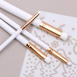 UNIMEIX Mini Blending Brushes for Card Making, Dry Miniature Painting Set Background Blender Paint Brushes Small Detailed Paint Brushes (12 Pack)