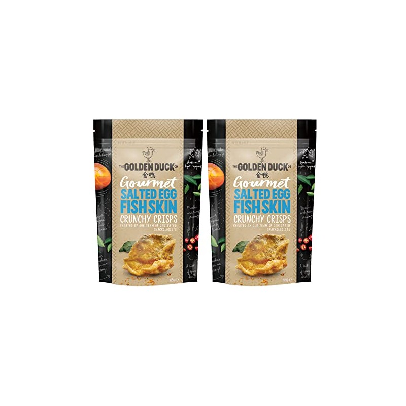 The Golden Duck Gourmet Salted Egg Yolk Fish Skin Crisps