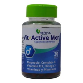 Vit Active Men C30 Caps. 1.3 G. Sabor Sin Sabor                                                                                                       