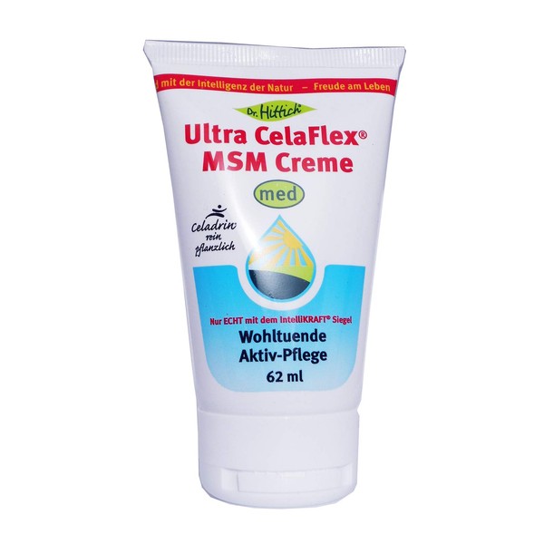 Ultra CelaFlex® MSM Cream - 62 ml Celadrin Cream - Promotes Blood Circulation Against Joint Pain and Muscle Pain - From Dr. Hittich