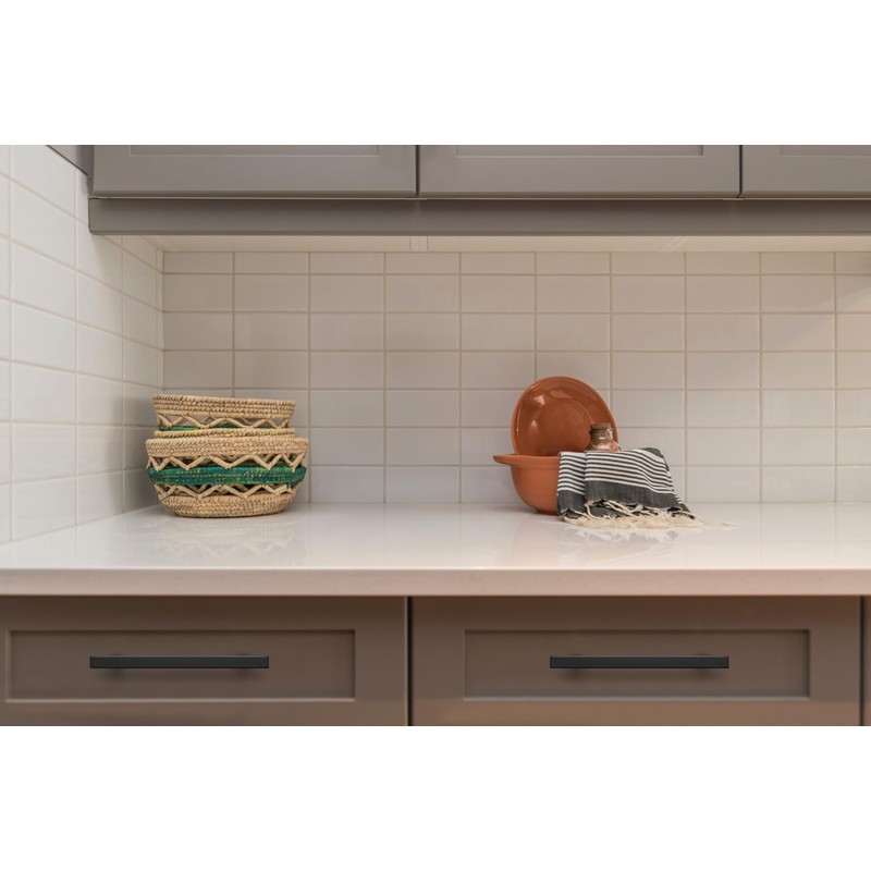 Ravinte 20 Pack 7.38'' Square Cabinet Pulls Matte Black Stainless