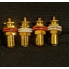 CMC 4pcs High End RCA Socket Jack Solid Brass Gold