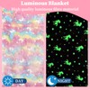 Cuddly Blanket Children Girls, Luminous Blanket for Adults, Glow in