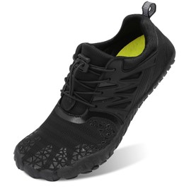relxfeet Zapatos de Agua Barefoot para Mujer y Hombre, Calcetines Acuáticos Deportivos para Senderismo, Deportes Acuáticos, Playa, Piscina, Arena, Buceo, Caminata Negro 27cm