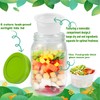 Klemon 6 Pack Glass Salad Jars with Lids Meal Prep,Salad