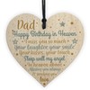 RED OCEAN DAD Angel Daddy Father Birthday Memorial Plaque Wooden