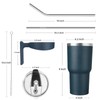 BJPKPK Tumbler With Handle And Straw 40 oz Stainless Steel