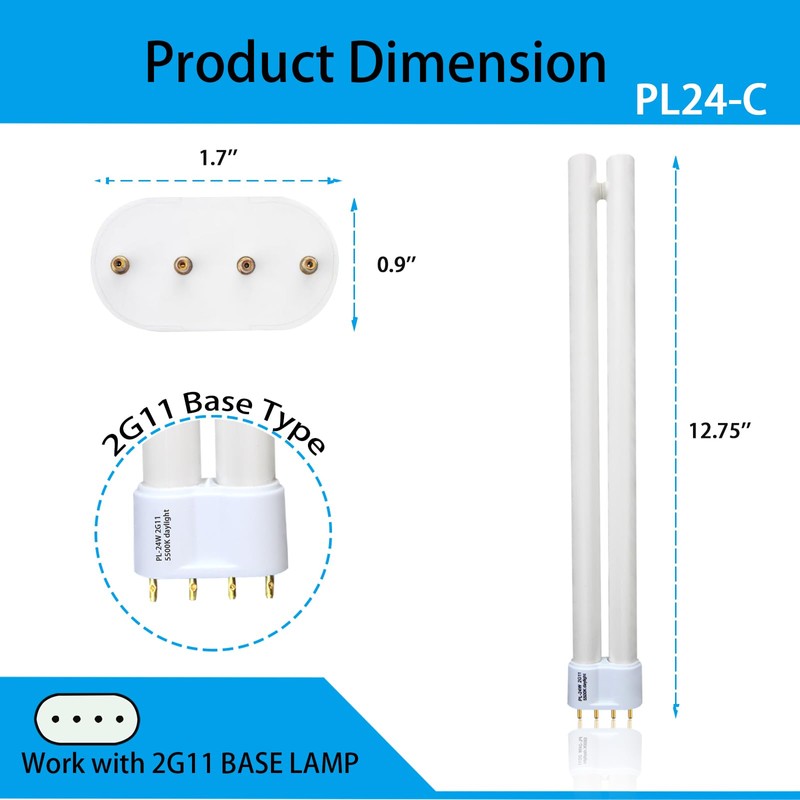 Ignixlite 24W PL24-C Fluorescent Light Bulb Replacement for OttLite B24553