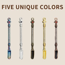 EGGLION 15-PC Mini Measuring Spoon Necklace & Keychain – Coffee, Sugar, Spice Scoop, Perfect DIY Pendant & Kitchen Accessory for Daily Use