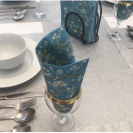 20-ct 13x13 Almond Decorative Napkins for Decoupage Floral Napkins for Mother's Father's Day Pretty Flower Napkins Fall Thanksgiving Paper Floral Lunch Dinner Cocktail Napkins Beautiful Paper Napkins