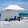 CROWN SHADES SunWall Silver Coated for 10x15 Pop up Canopy