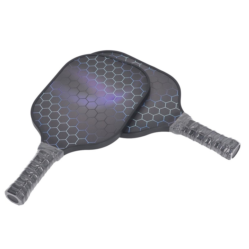2PCS Pickleball Paddles Set Fiberglass Lightweight Pickle Ball Rackets with
