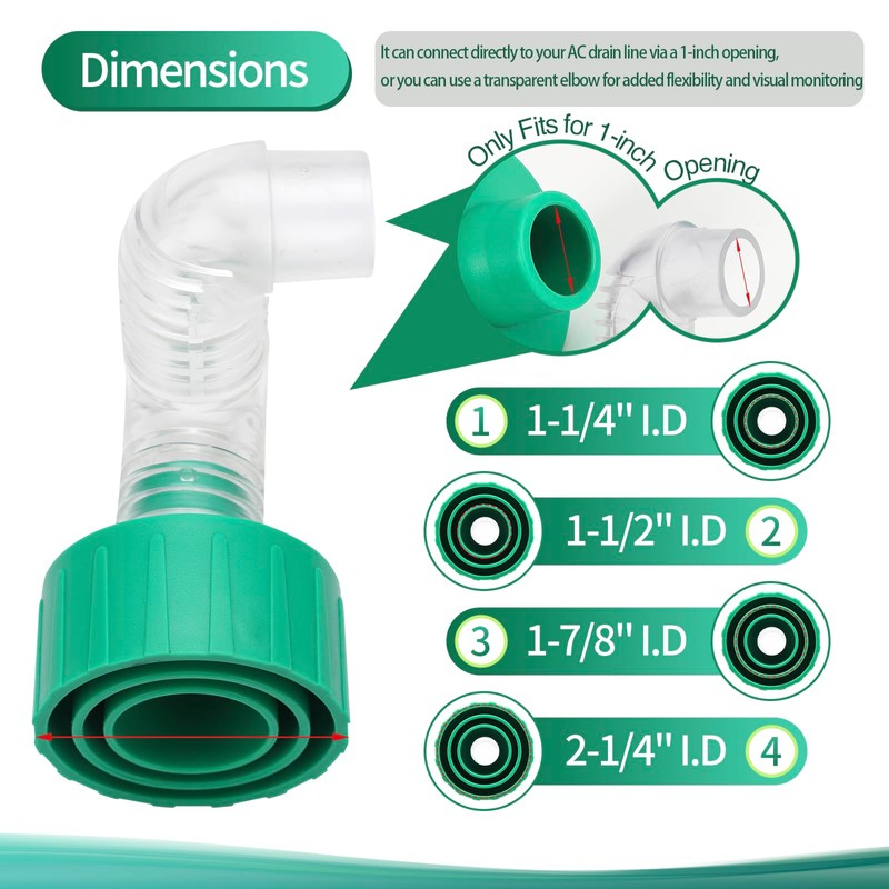 Lyserin AC Drain Line Cleaner Tool – Wet Vac Attachment