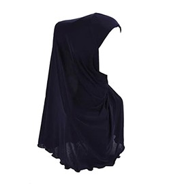 JOIZPAPA Girls Muslim Hijab Solid Color Head Scarf Kids Islamic Arab Scarf Shawls Head Wrap for Girls age 7-12