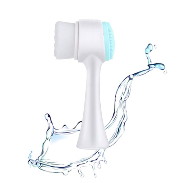 Facial Cleansing Brush 2 in 1Double-Sided Facial Cleaning Brush with