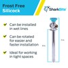 SharkBite 8 Brass Push Frostfree Sillcock, Chrome/Blue