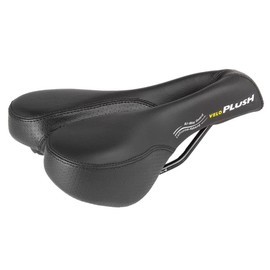Velo Basic Deep Channel Saddle - Black, L = 243 X W = 155 Mm