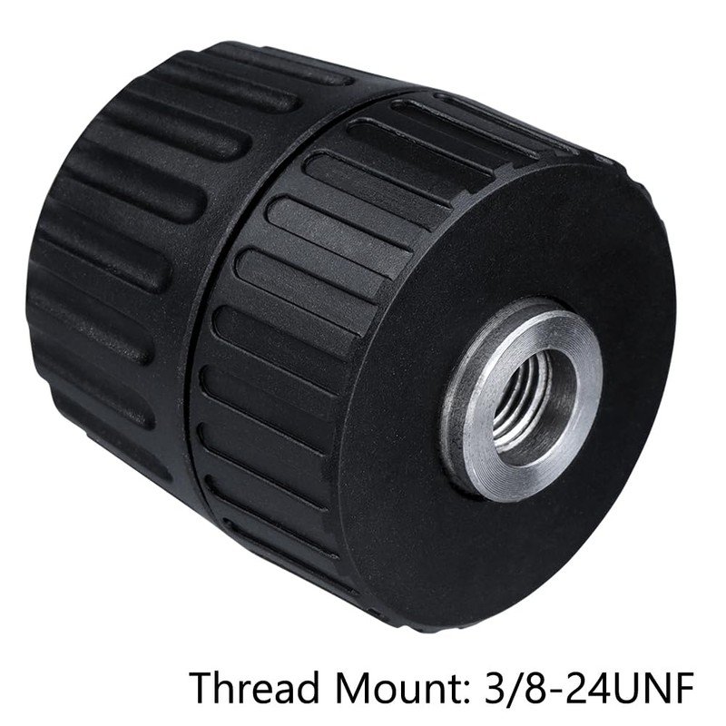 Bestgle 0.8-10mm Capacity Keyless Drill Chuck Adapter 3/8-24UNF Thread Quick