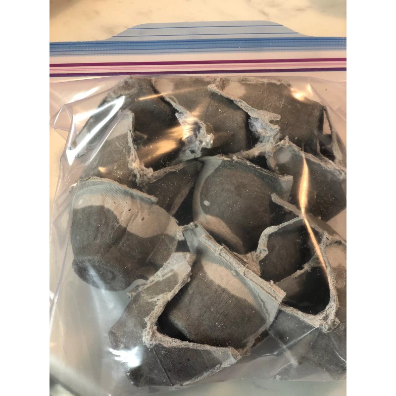 Unbranded Upcycled Dryer Lint Firestarters Pack Of 12 For Camping/Chimin