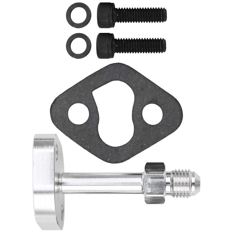 Turbo Oil Water Drain Return Flange Adapter Kit Aluminium Alloy