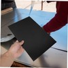 Ipetboom 3pcs Anodized Aluminum Plaques Black Metal Plate Blanks for