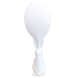 Cute Kitchen Non-Stick Rabbit Rice Paddle Spoon Tool, PP Shape Standing Rice Spoon 8-inch (White Rabbit)