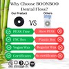 BOONBOO Dental Floss Refill Rolls, Charcoal Woven Thread, 2 Pack,