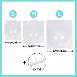 HAIZHINA Air Layering Pods, Reusable Plant Rooting Device - Grow Box, High Pressure Propagation Ball Grafting Device - Botany Root Controller (3.1"6PCS), Transparent