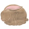 Bunny Design Hand Carved Acacia Hardwood Decorative Short Stool