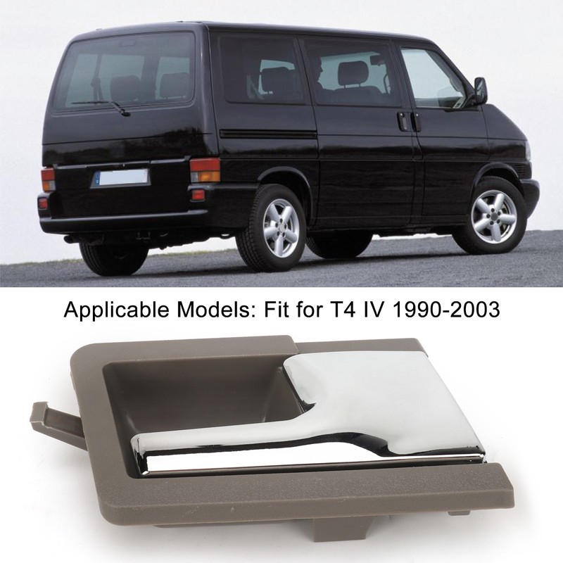 Auto Interior Door Handle Gray Base Plated Inside Pull Door