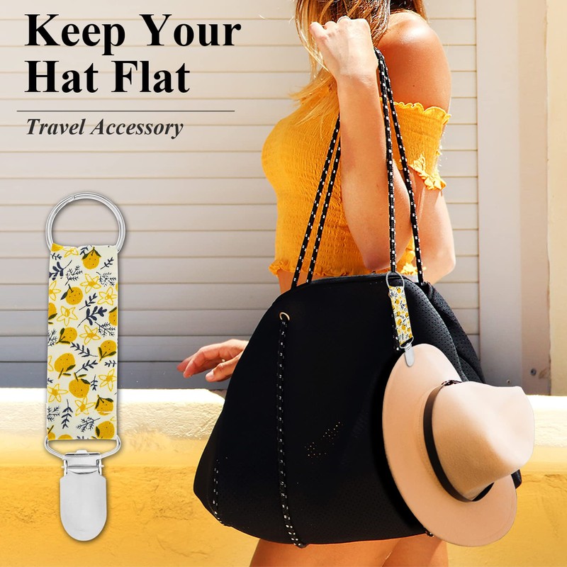 Travel Hat Clips, 8 Pieces Bag Handbag Backpack Luggage Elastic