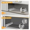 BAIDICE Soft Close Bottom Mount Drawer Slides 9 Inch Rails