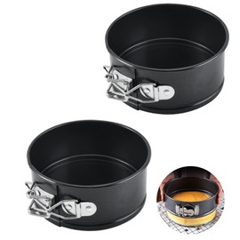 2 Stück Mini Springform Klein Kuchenform Rund 11 cm Tortenform Antihaftbeschichte Karbonstahl Kleine Backform, Wird bei der Kuchenherstellung Verwendet